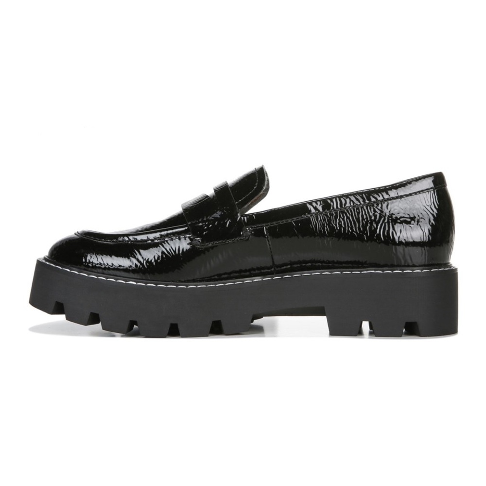 Franco Sarto Black Patent Leather Loafers - Picture 3 of 7